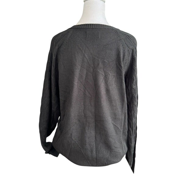 CROFT & BARROW Sweater Size M Black Crewneck Women's New The Extra-Soft - Picture 4 of 8